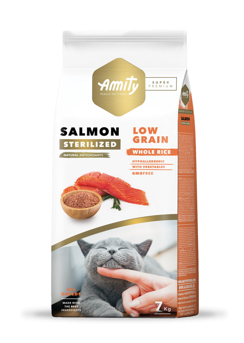 Amity Hypoallergen Cat Salmon Sterilized 7 kg macskatáp