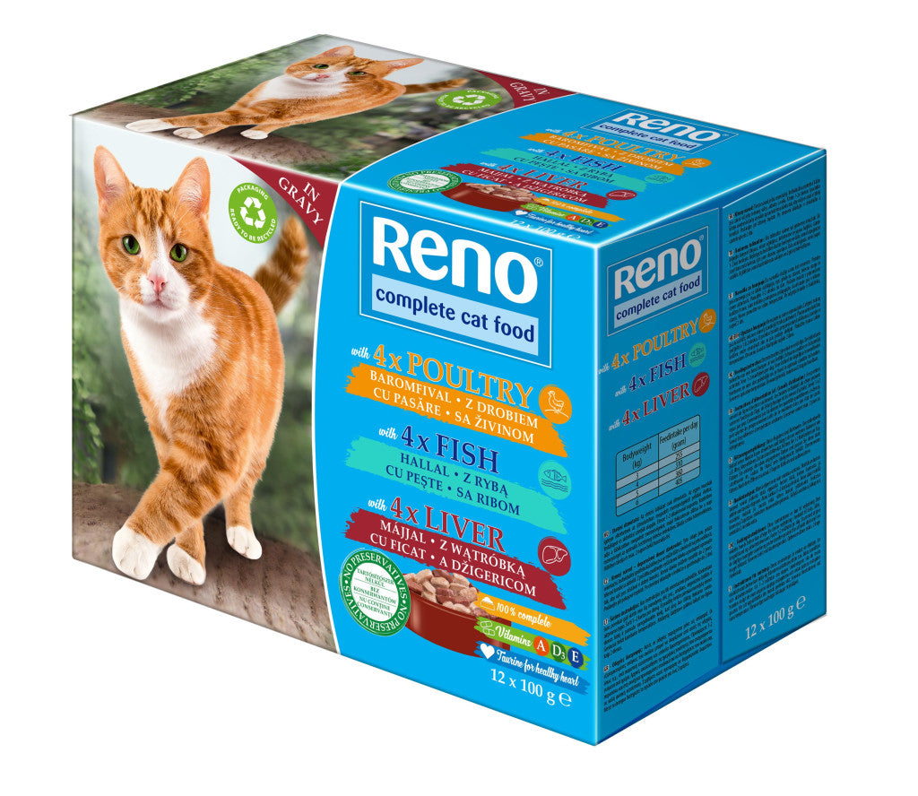 Reno Pouch Macska vegyes-íz 12x100 g