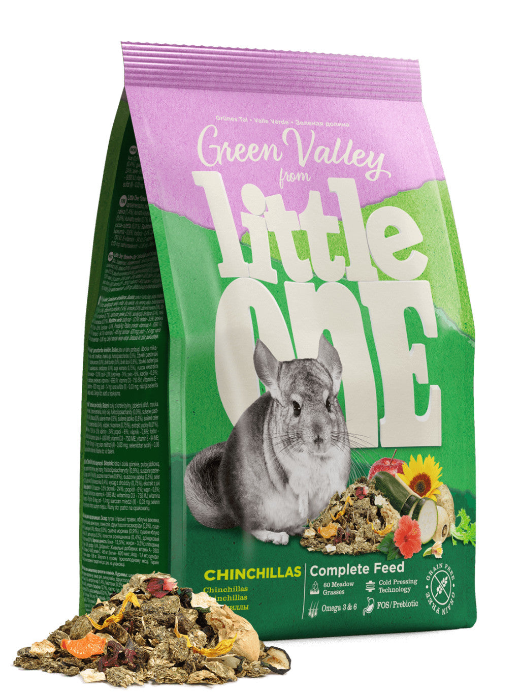 Little One Green valley rostos eleség zöldséggel csincsillának 750 g