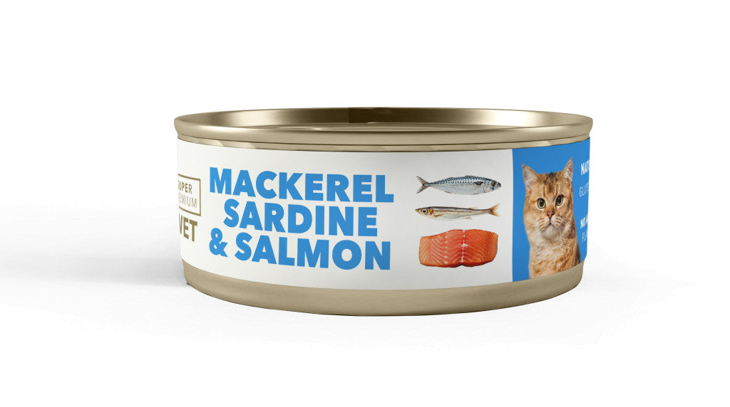 Amity Hypoallergen Mackerel-Salmon Macska Konzerv 95 g