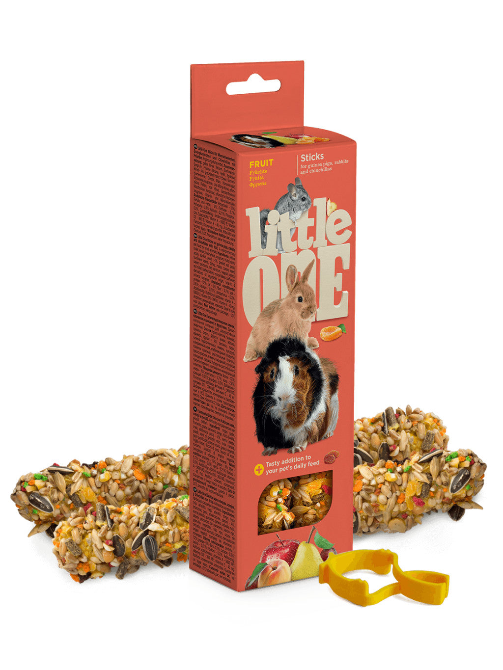 Little One dupla rúd tengerimalacnak nyúlnak és csincsillának gyümölcsökkel 2x60 g
