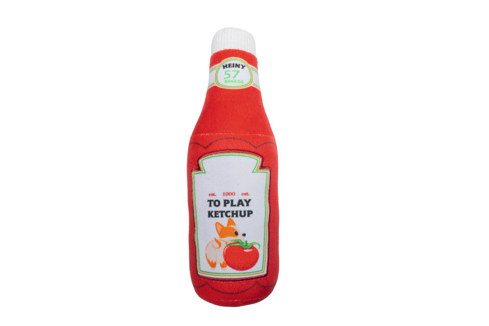 BZ Plüss Kutyajáték Ketchup 30X9X9 cm