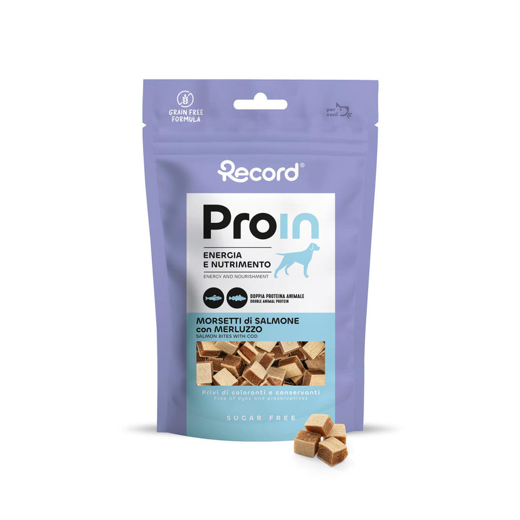 RECORD ProIn Jutalomfalat Kutyáknak Morsetti Lazacos 75 g