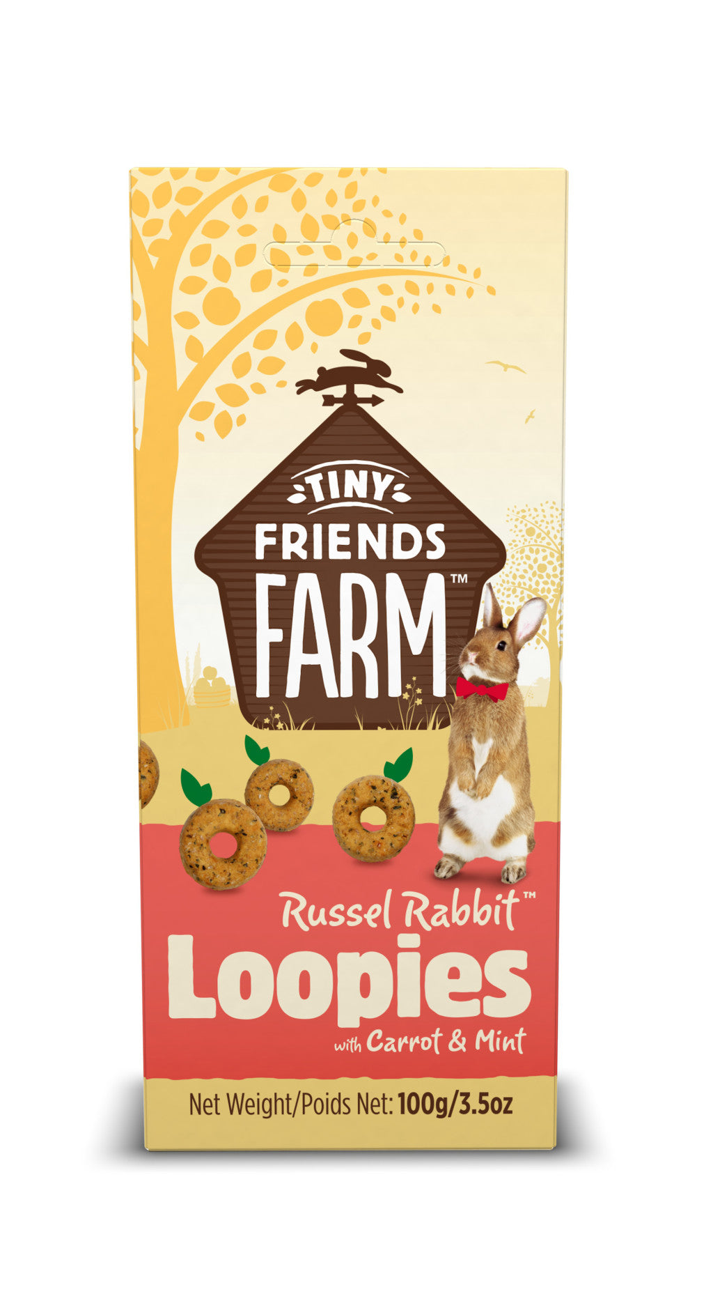Tiny Friends Farm Russel Rabbit Loopies Sárgarépa és Menta 100 g