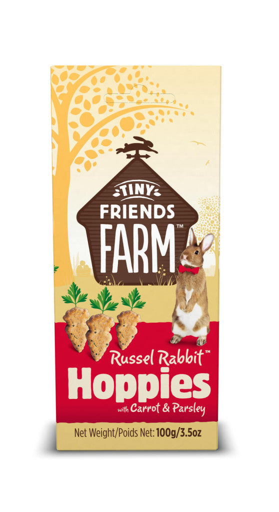 Tiny Friends Farm Russel Rabbit Hoppies Sárgarépa és Petrezselyem 100 g