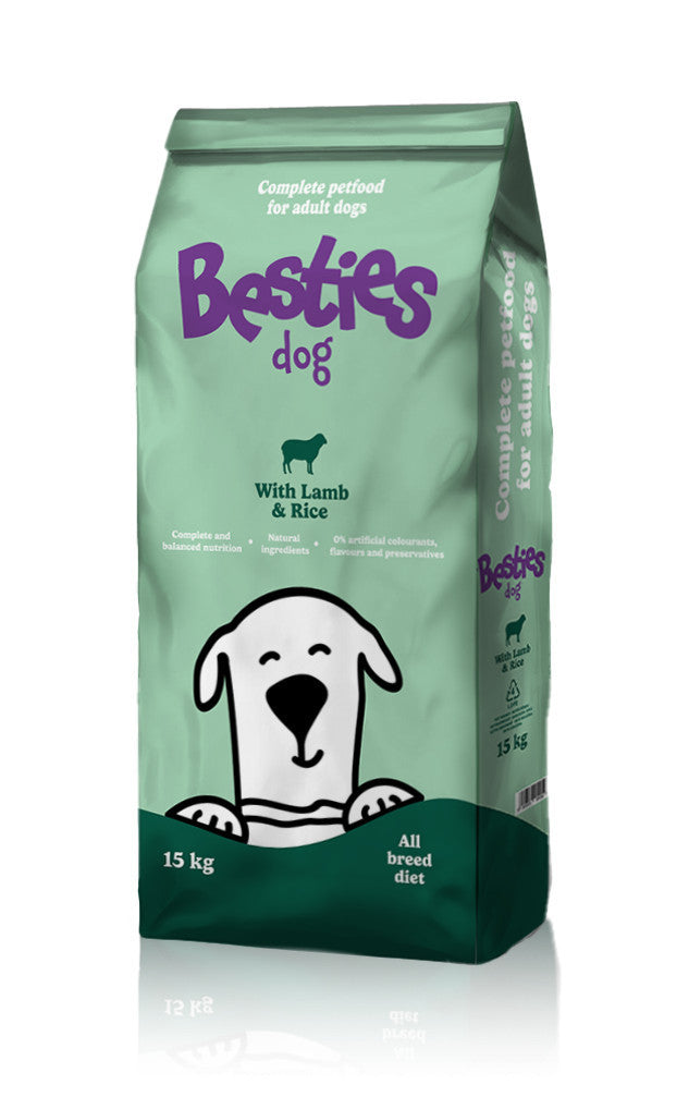 Besties Dog bárány rizzsel száraz kutyatáp 15 kg