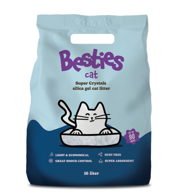 Besties Cat Super Crystals szilika gél macskaalom 16 liter