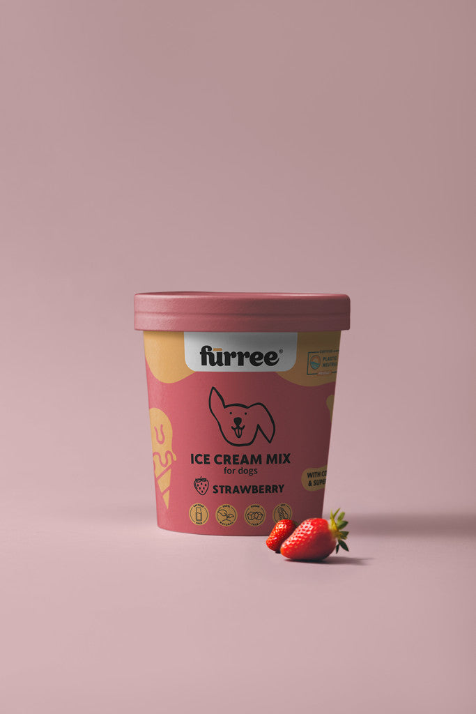 Fürree Természetes Fagyipor Kutyáknak Eper 60 g