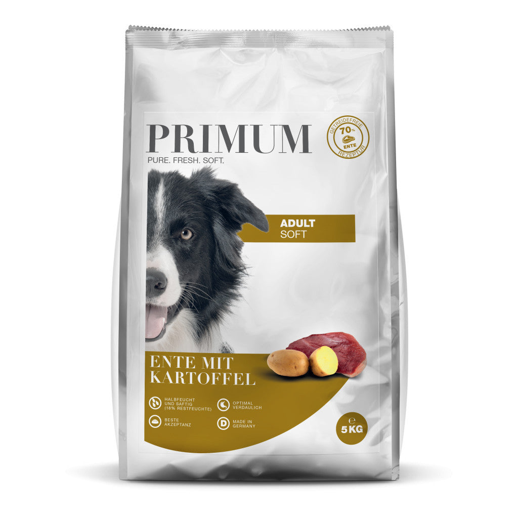 PRIMUM SOFT Kacsa Burgonyával puha kutyatáp 5 kg