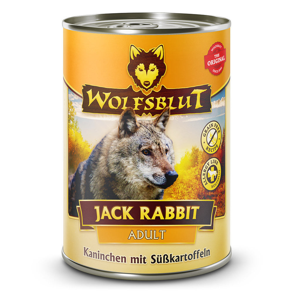 Wolfsblut Jack Rabbit Adult Nyúlhús Zöldséggel Konzerv nedves kutyatáp 395 g