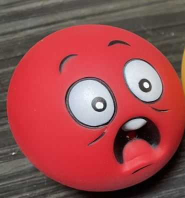 Emoji kutya játék labda-piros