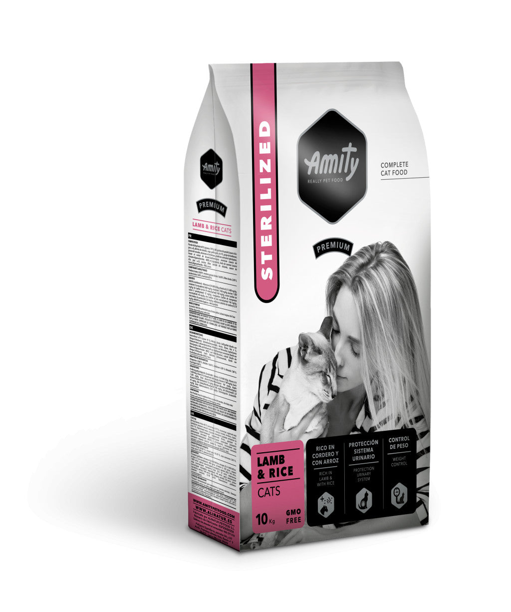 Amity Premium Cats Lamb-Rice Sterilized 10 kg macskatáp