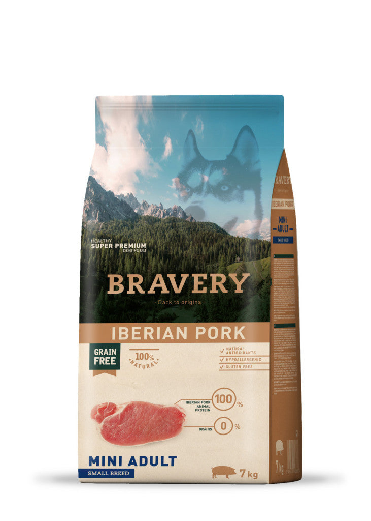 Bravery Iberian Pork Mini Adult Small Breeds 7 kg kutyatáp