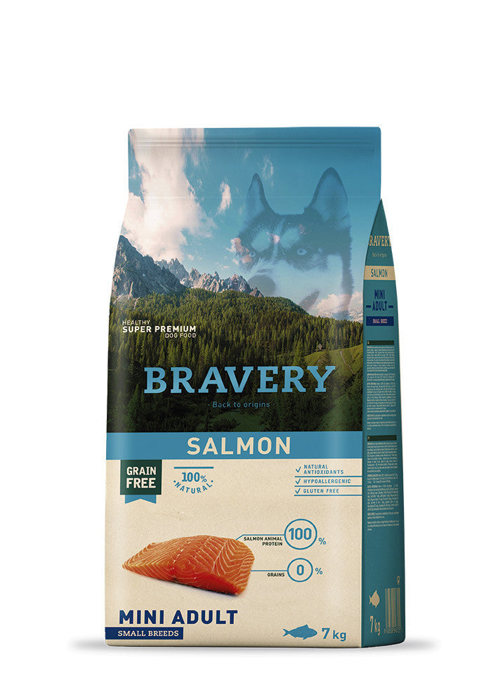 Bravery Salmon Mini Adult Small Breeds 7 kg kutyatáp