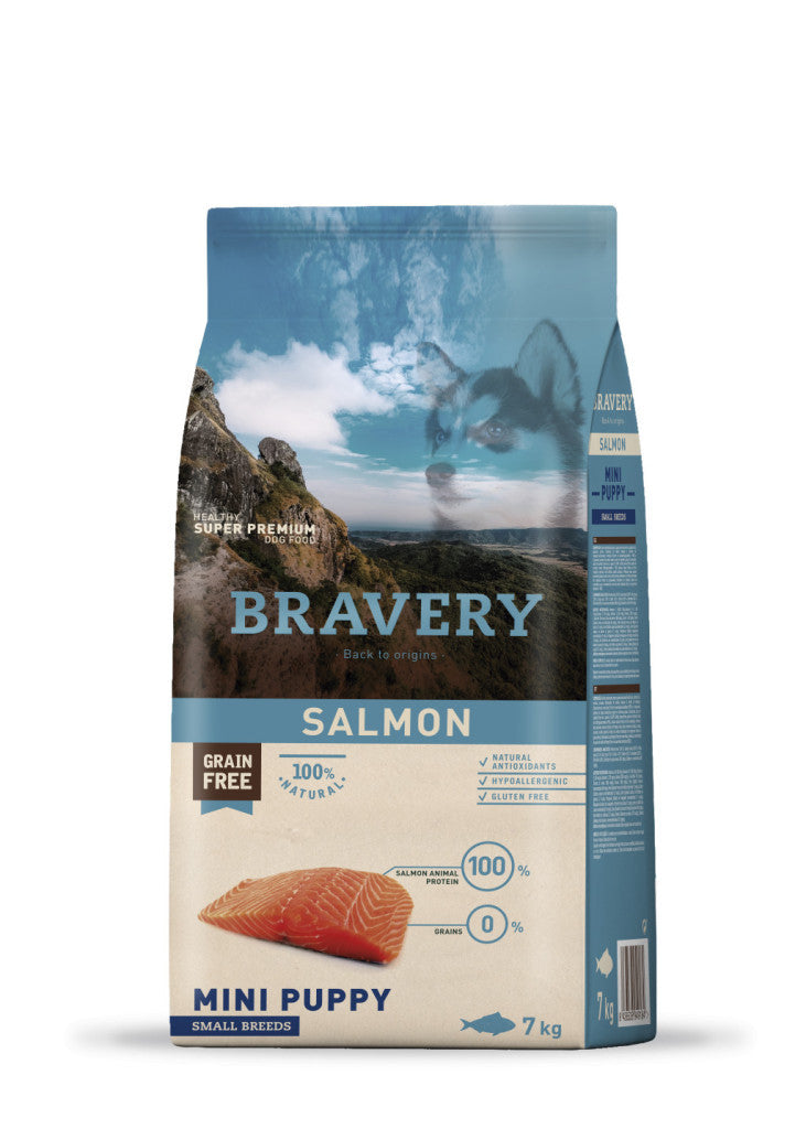 Bravery Salmon Mini Puppy Small Breeds 7 kg kutyatáp