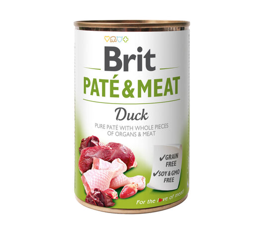 Brit Care Pate and Meat Kacsa Konzerv Kutyatáp 400 g
