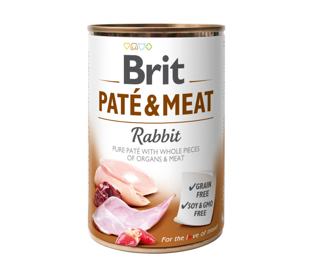 Brit Care Pate and Meat Nyúl Konzerv Kutyatáp 400 g