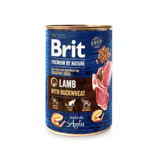 Brit Premium Bárány Hajdinával Konzerv Kutyatáp 400 g