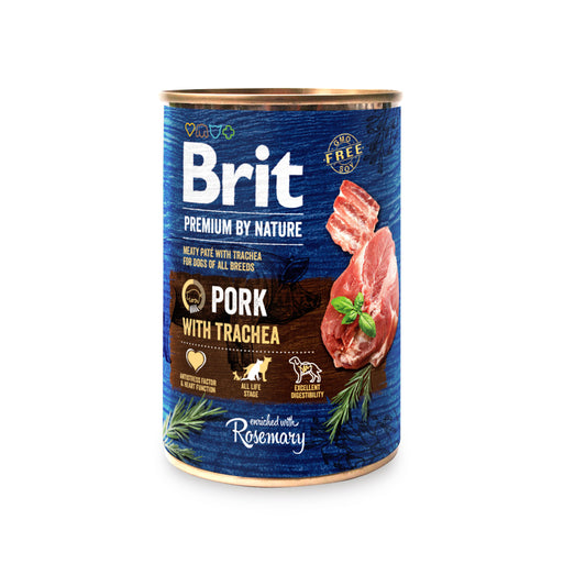 Brit Premium Sertés Gégével Konzerv Kutyatáp 400 g
