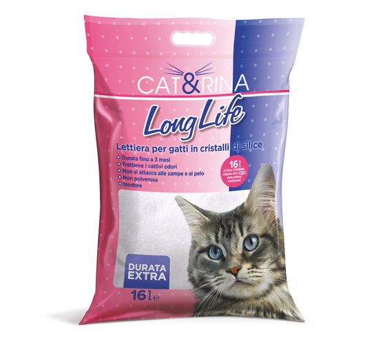CAT+RINA LongLife szilikagél macskaalom 6,4kg 16l