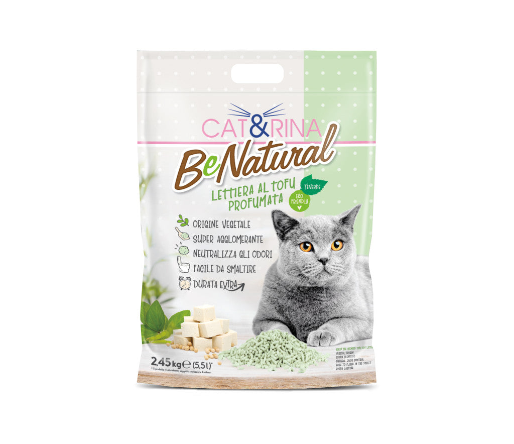 CAT+RINA tofu macskaalom zöld tea illattal 5,5 l