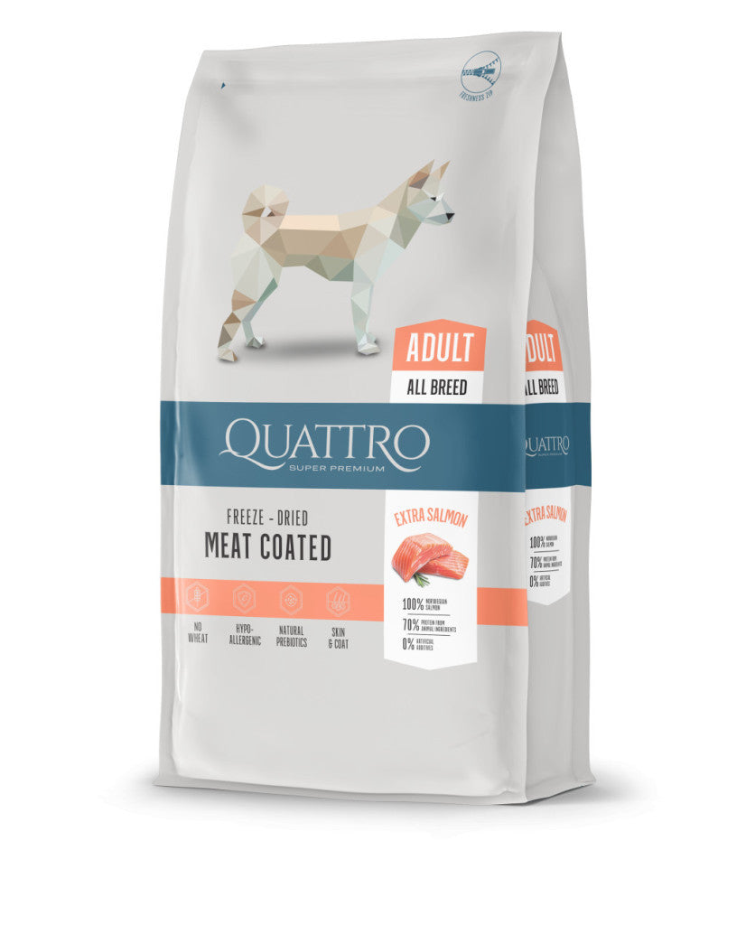 QUATTRO Super Premium ADULT SALMON kutyatáp 12kg