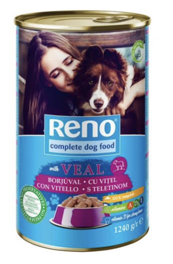 Reno borjú 1240 g kutya konzerv