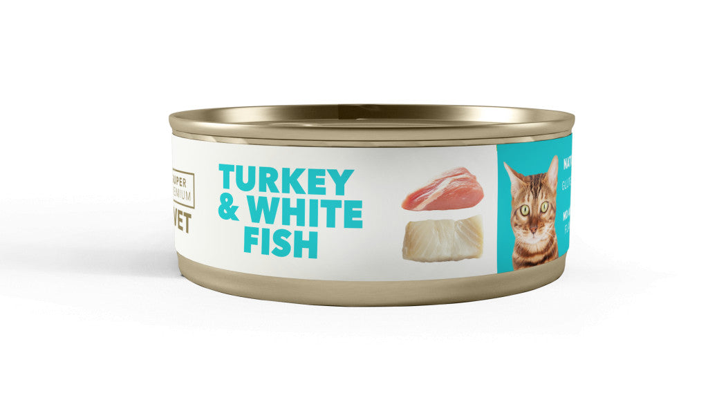Amity Hypoallergen Senior Turkey-White Fish Macska Konzerv 95 g