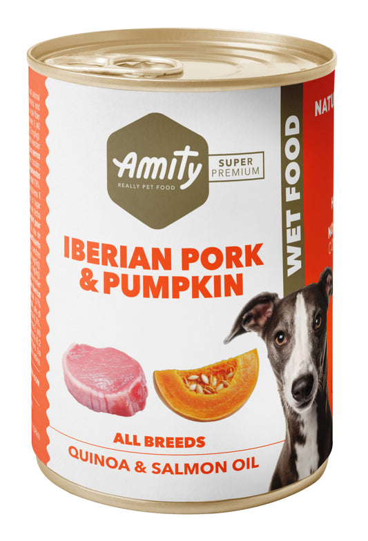 Amity Hypoallergen Iberian Pork-Pumpkin Kutya Konzerv 400 g