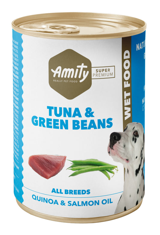 Amity Hypoallergen Tuna-Green Beans Kutya Konzerv 400 g