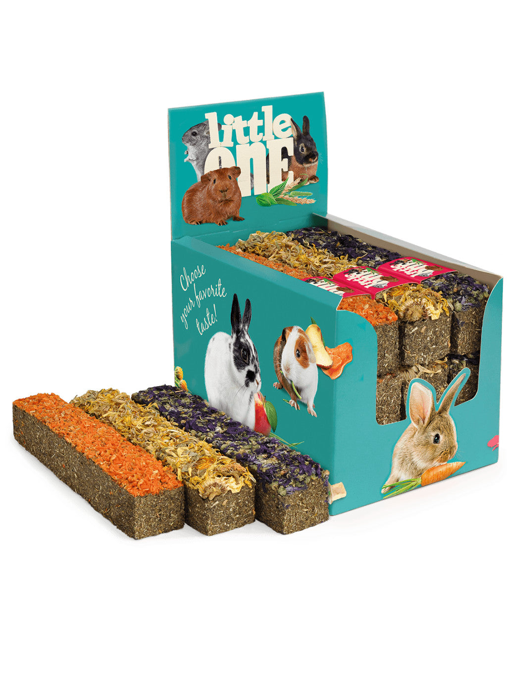 Little One rétifű rúd különböző borítással (répa bársonyvirág mályva) 85g