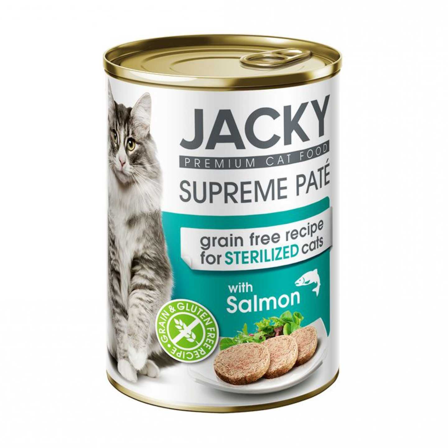 Jacky steril macska konzerv pástétom lazac 400g