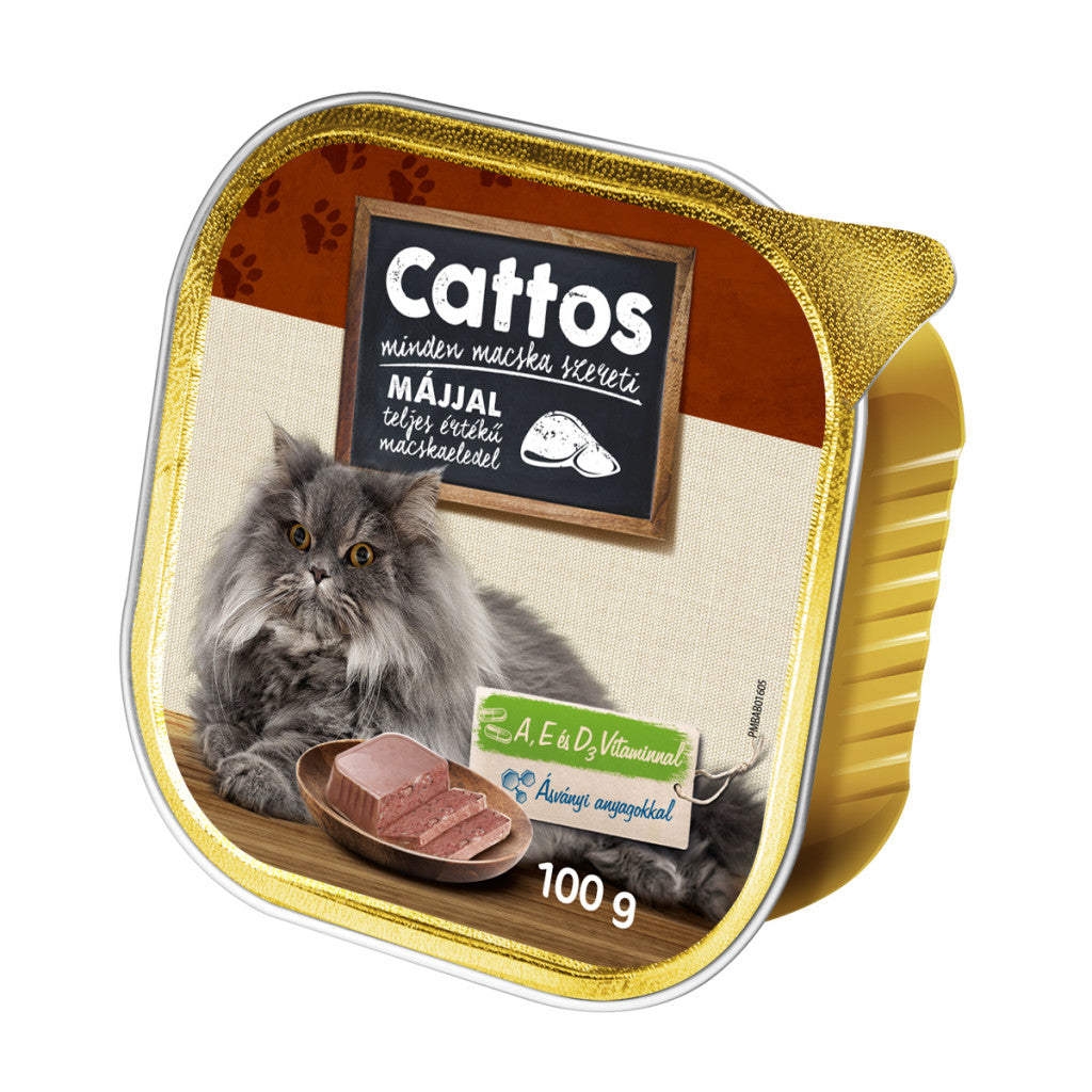 Cattos Alucup macskaeledel májas 100g