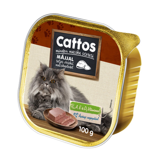 Cattos Alucup macskaeledel májas 100g