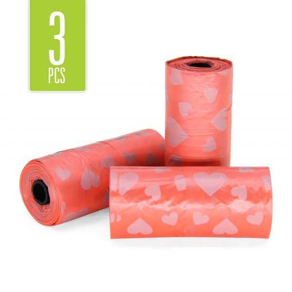 kutyazacsi 3db szív mintás