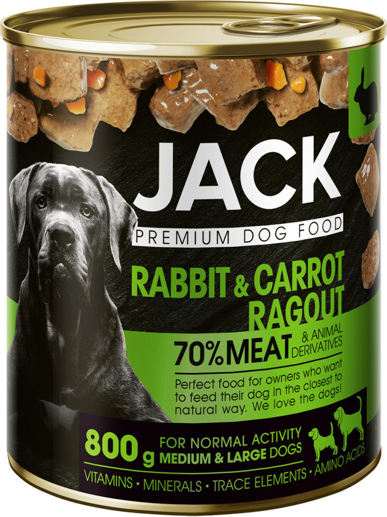 Jack kutya konzerv ragu nyúl-répa 800g