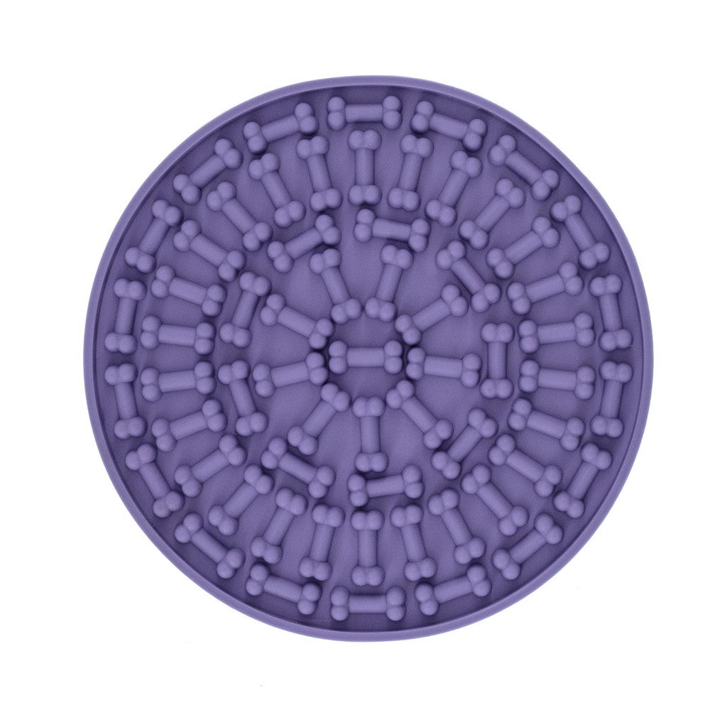 RECORD Licking Mat Kerek Tál Lila 15 CM