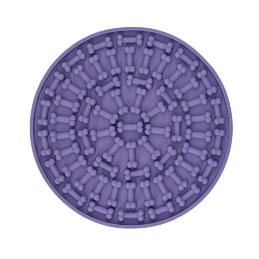 RECORD Licking Mat Kerek Tál Lila 15 CM