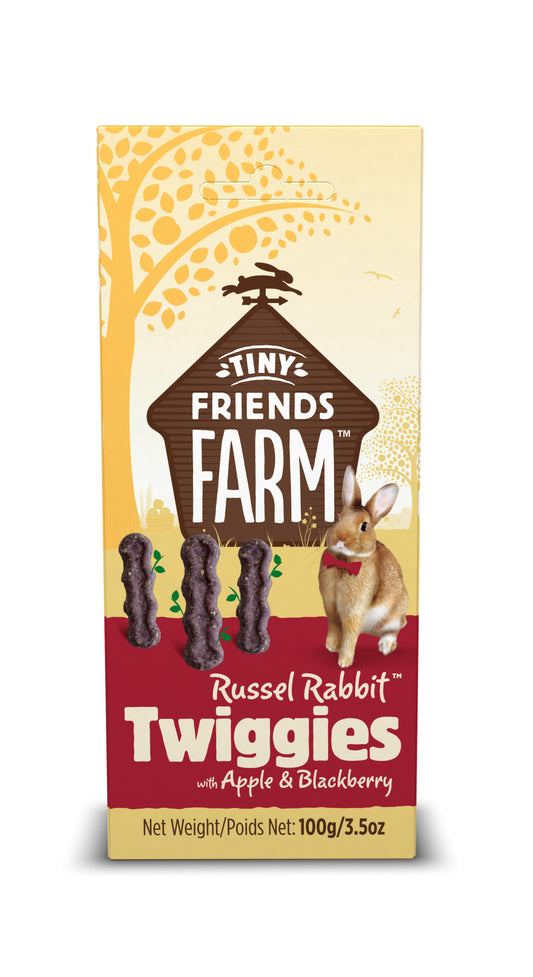 Tiny Friends Farm Russel Rabbit Twiggies Alma és Szeder 100 g