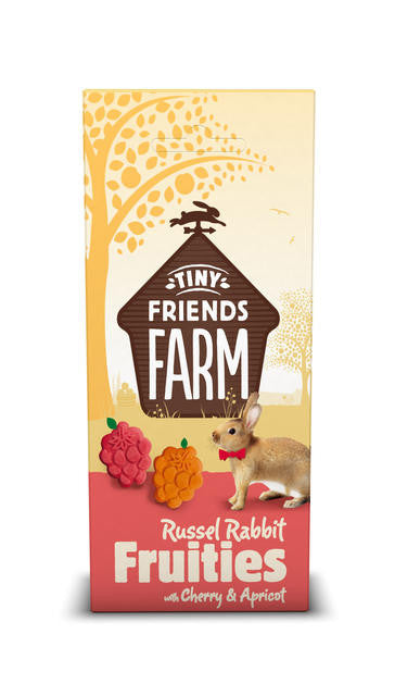 Tiny Friends Farm Russel Rabbit Fruities Cseresznye és Sárgabarack 120 g