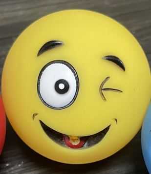 Emoji kutya játék labda-sárga