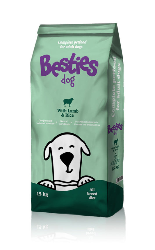 Besties Dog bárány rizzsel száraz kutyatáp 15 kg