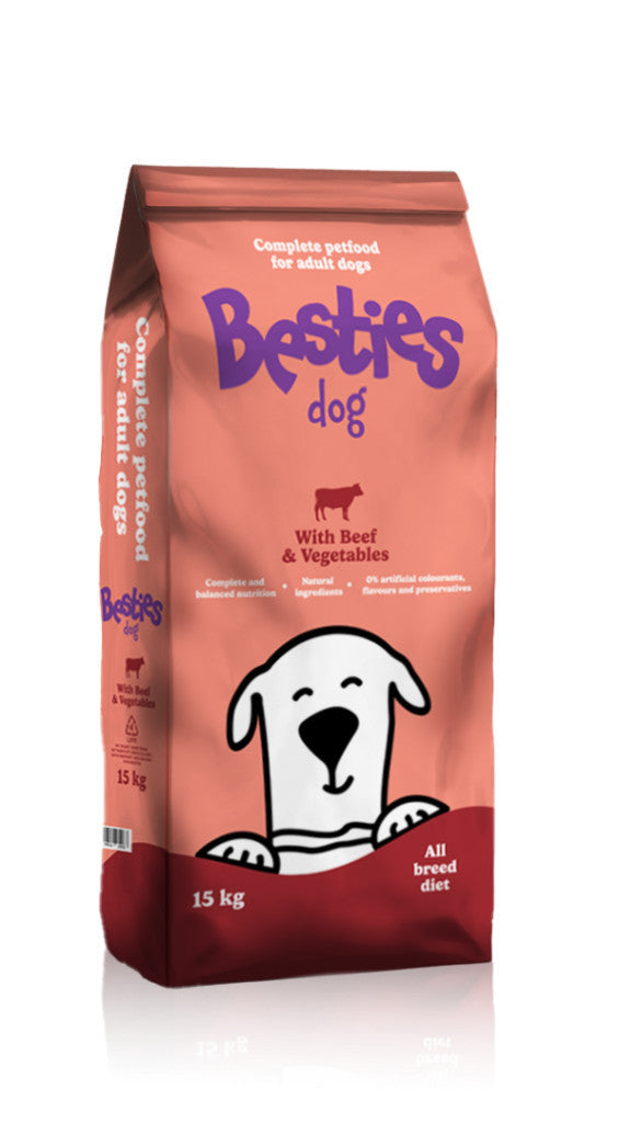 Besties Dog marha zöldséggel száraz kutyatáp 15 kg