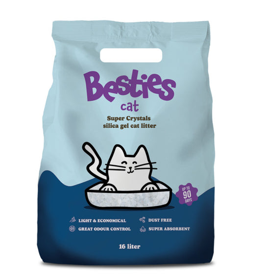 Besties Cat Super Crystals szilika gél macskaalom 16 liter