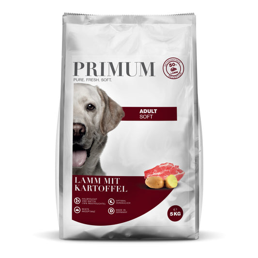 PRIMUM SOFT Bárány Burgonyával puha kutyatáp 5kg