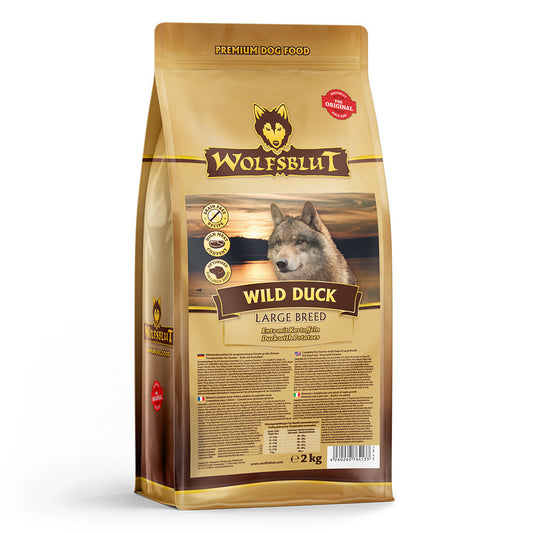 Wolfsblut Wild Duck Large Breed Kacsahús Burgonyával száraz kutyatáp 2 kg