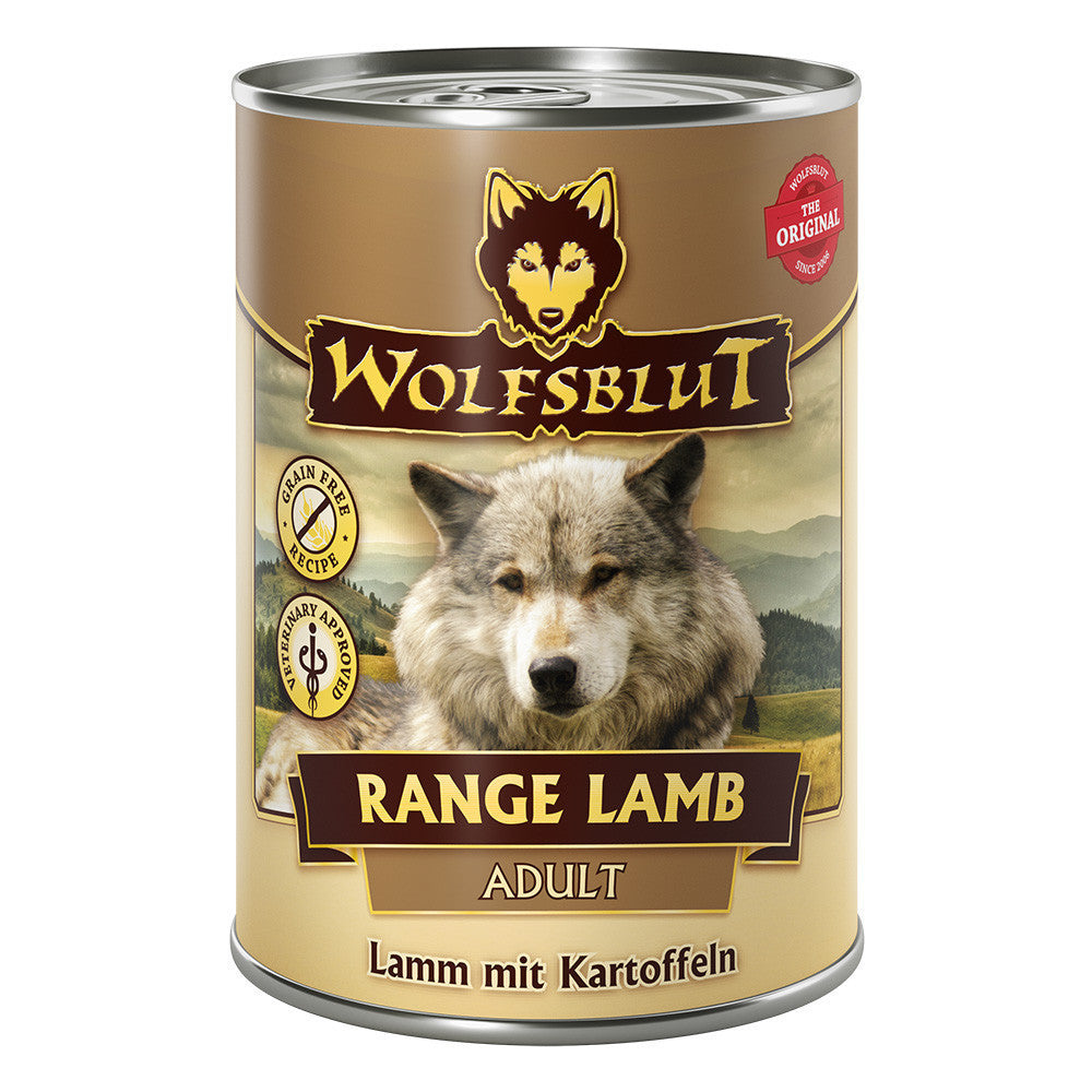 Wolfsblut Range Lamb Adult Bárányhús Burgonyával Konzerv nedves kutyatáp 395 g