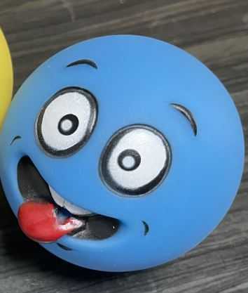 Emoji kutya játék labda-kék